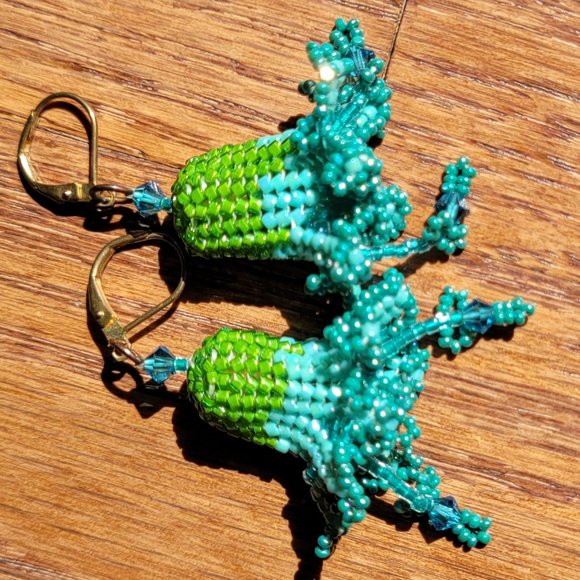 Artisan Beaded Earrings - Picture 2 of 6